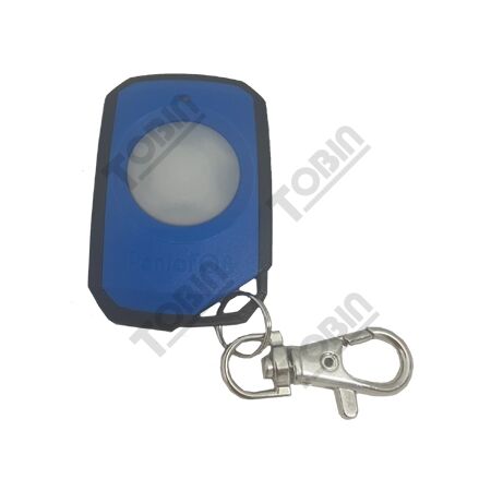 Keyring 1CH PentaFOB Transmitter | 5 Selectable Frequencies | Large Blue Button | by Tobin
