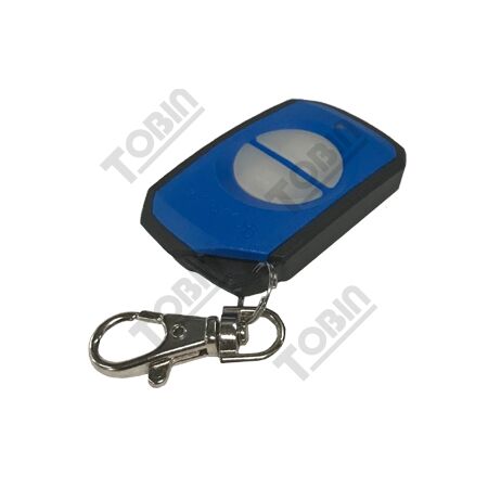 433MHz 2 Channel PentaFOB Blue | Keyring Transmitter | Compact Design | Five Selectable Frequencies | by Tobin