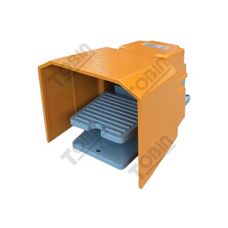 Foot Switch Metal IP65 10A | Durable Metal Construction | Protective Guard | Water & Dust Resistant | by Tobin