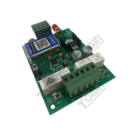 Receiver 2 Channel 433MHz | 11-28V AC/DC | Relay Output | by Tobin