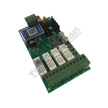 4 Channel 433MHz Relay Receiver | 240VAC Output | 11-28V AC/DC Operation | by Tobin