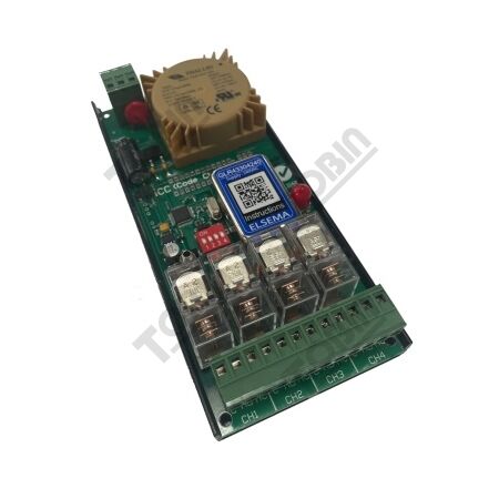 Receiver 1 Channel 433MHz | 240VAC Power Supply | 4 Relay Outputs | by Tobin