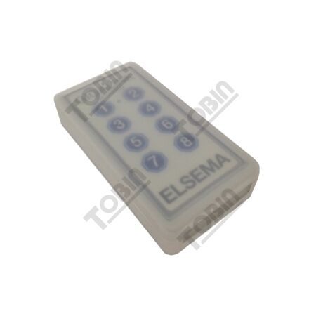 8-Channel Transmitter with Membrane Keypad | Compatible with Elsema Controllers | Durable Design | by Tobin