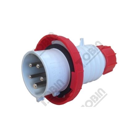 Straight Plug 16A 415VAC 3P+N+E | IP67 Rated | IEC Compliant | by Tobin