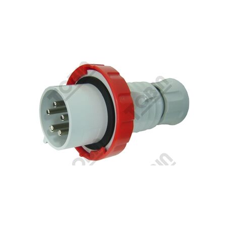 Straight Plug 32A 415VAC 3P+N+E | IP67 Rated | Heavy Duty Electrical Plug | by Tobin