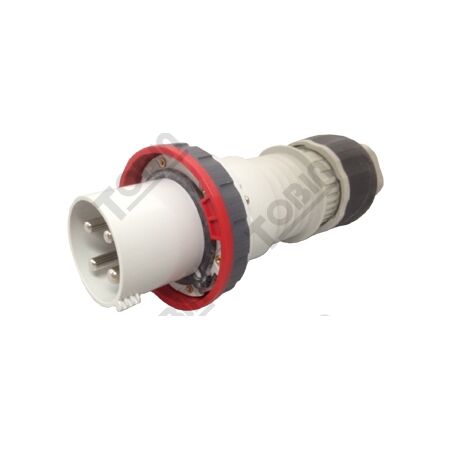 Straight Plug 125A 415VAC 3P+E | IP67 Rated | IEC Standard Compliance | Heavy-Duty Design | by Tobin