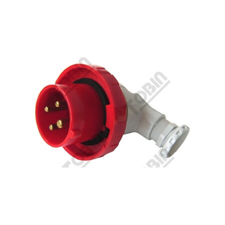 90 Deg Plug 16A 415VAC 3P+E | IP67 Rated | Space-Saving Design | by Tobin