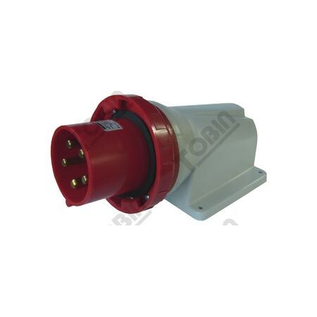 90 Deg Appliance Inlet 125A 415VAC | IP67 Rated | 3 Phase + N + E | by Tobin