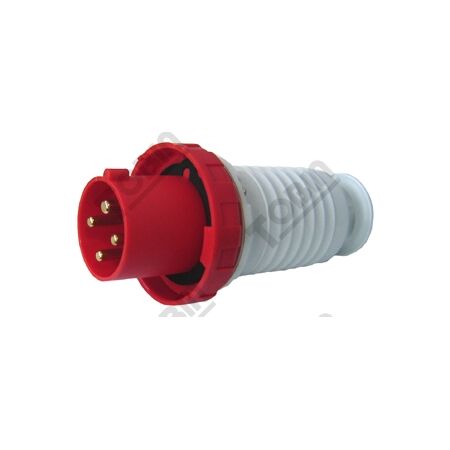 Straight Plug 63A 415VAC 3P+E | IP67 Rated | IEC 309 Standard | by Tobin