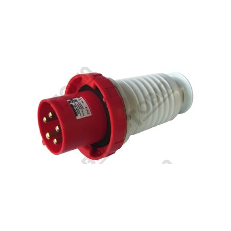 Straight Plug 63A 415VAC 3P+N+E | IP67 Rated | IEC 309 Compliant | by Tobin