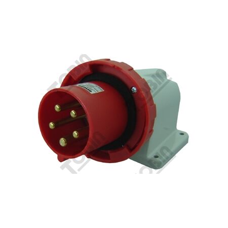 90 Deg Appliance Inlet 63A 415VAC | IP67 Rated | 3P+N+E Configuration | by Tobin