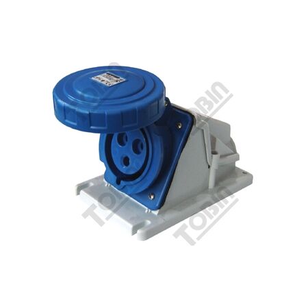 90Deg Surface Socket IP67 | 32A Current Rating | 240V 2P+E Configuration | by Tobin