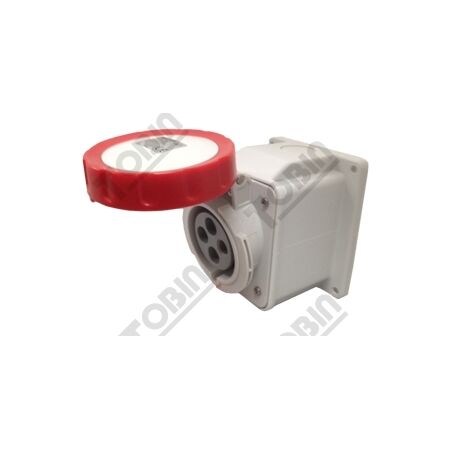 Reefer Surface Socket IP67 | 32A Current Rating | 3P+E Configuration | Waterproof Protection | by Tobin