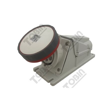 90 Degree Surface Socket IP67 | 63A Current Rating | 415V 3P+N+E | Space-Saving Design | by Tobin