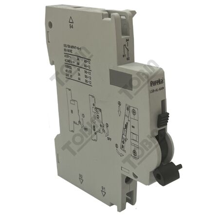 MCB EUREKA Auxiliary Contact 1 x C/O | 6A Trip Indicator | Reliable Circuit Breaker Signaling | by Tobin