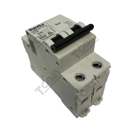 MCB EUREKA 2 Pole 16A C Curve | 6kA Breaking Capacity | by Tobin