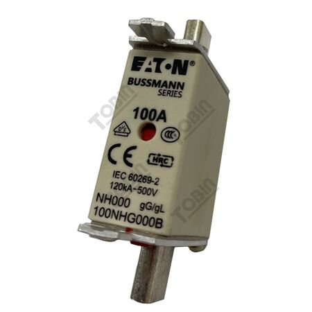 Fuse Link NHG Type 100A | DIN Rail Compatible | Size 000 | by Tobin