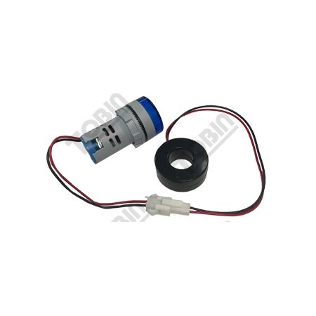 Ammeter 22mm CT Operated | 0-100A Measurement Range | Blue Display | by Tobin