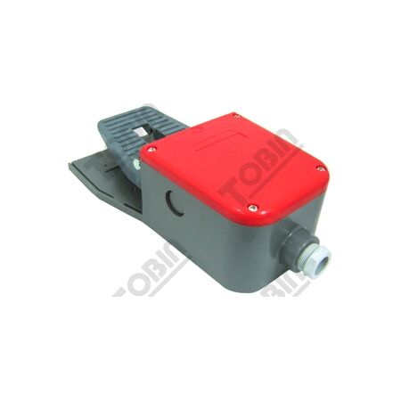 Foot Switch Plastic 240V 10A | IP65 Rated | Red Unguarded | by Tobin