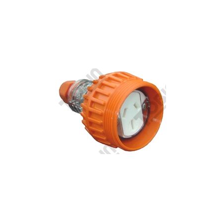 Extension Socket 3 Flat Pin 15A | 250V Rated | IP66 Dust & Water Protection | by Tobin