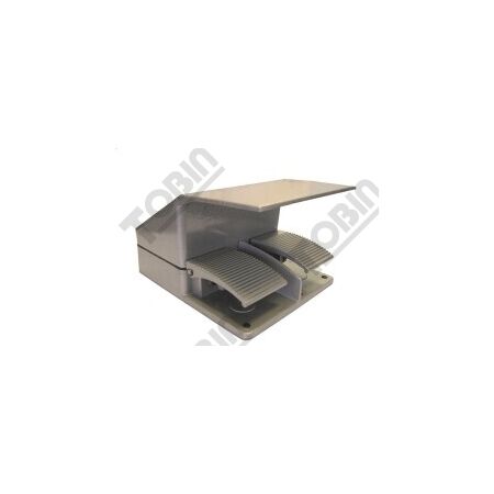 Foot Switch Metal Double Pedal | 240V Rated | 10A Capacity | Industrial-Grade Construction | by Tobin