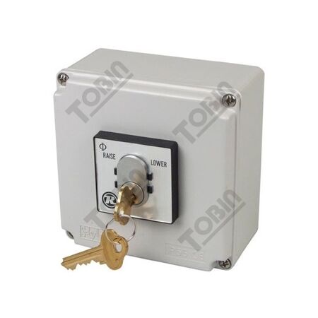 Key Switch Raise/Off/Lower in Plastic Enclosure | Durable & Secure | Ideal for Access Control | by Tobin