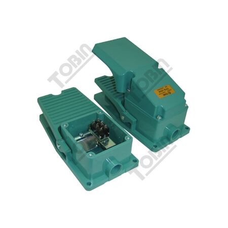 Foot Switch Metal 240V | Push On/Off Operation | 10A Rating | 2 N/O & 2 N/C Contacts | by Tobin