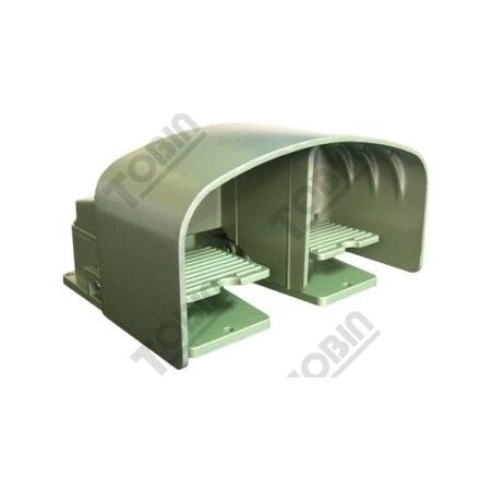 Foot Switch Metal 240V 10A | Dual Pedal Momentary Action | High Guard Protection | by Tobin