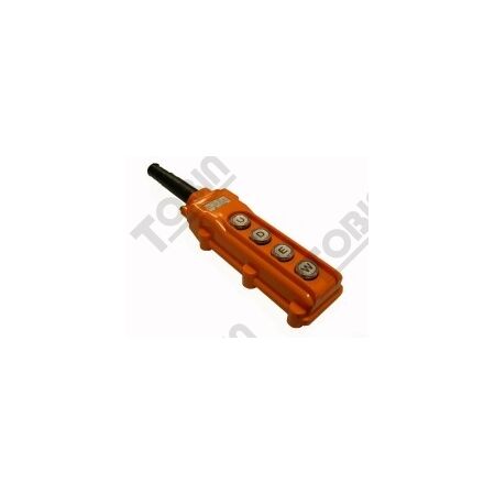 Hoist Switch 4 Button Single Speed | Ergonomic Pendant Design | Durable for Industrial Use | by Tobin