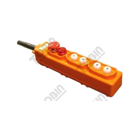 Hoist Switch 4 Button with Stop Button | Red LED Indicator | Multi-Directional Control | by Tobin