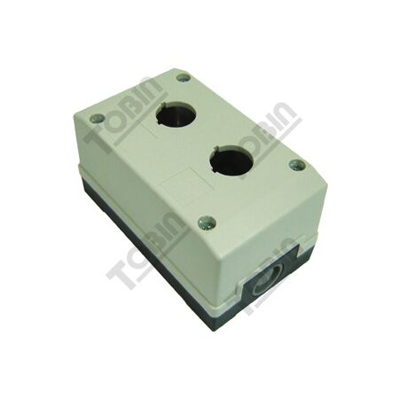 Pushbutton Enclosure Plastic 2 Hole | 22mm Design | Recyclable Material | by Tobin