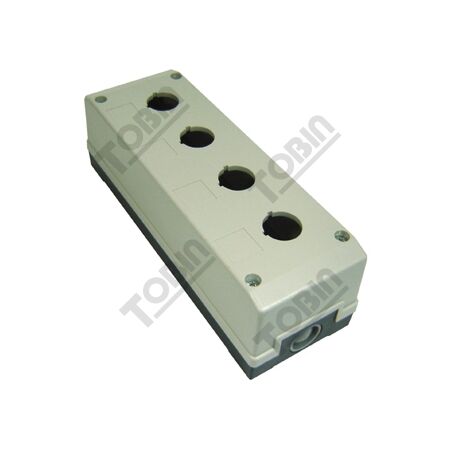 Pushbutton Enclosure Plastic 4 Hole | 22mm Design | Durable Construction | by Tobin