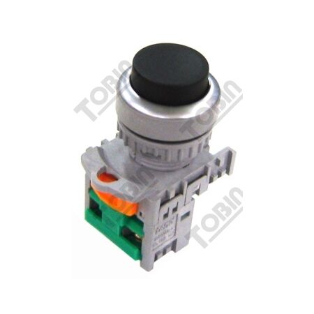 Pushbutton Raised Black Switch | 1 N/O Contact | Easy Operation | by Tobin