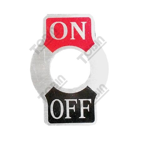Toggle Switch On/Off Label | Durable Plastic | Clear Legend Design | Easy Installation | by Tobin