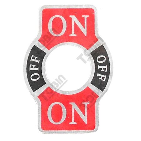 Toggle Switch On/Off/On Label | Clear Legend Plate | Durable Design | by Tobin