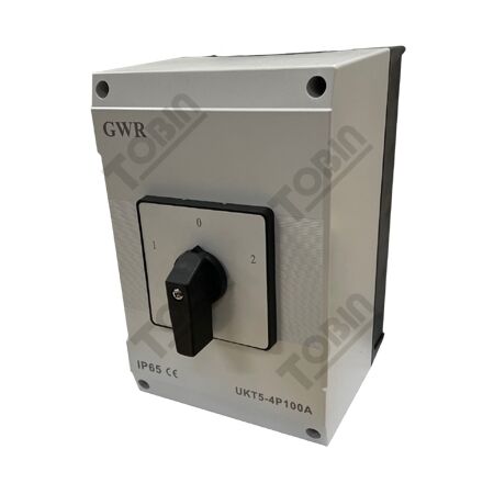 Changeover Switch 4P 100A Enclosed | IP65 Weatherproof | Robust Construction | by Tobin