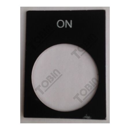 Pushbutton Legend Plate On | Durable Plastic | Clear Identification | Easy Installation | by Tobin