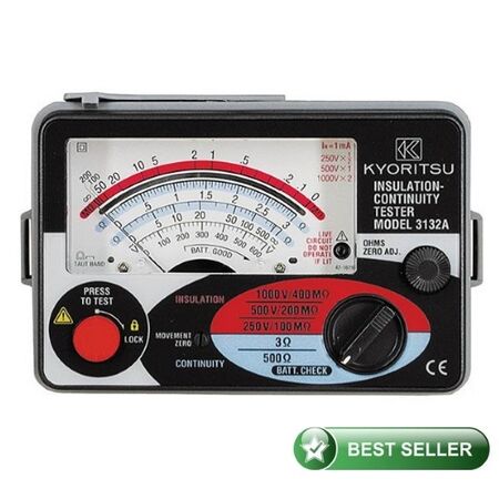 Compact Insulation & Continuity Tester 1kV | IP54 Rated | Analogue Measurement | by Rapid Tech