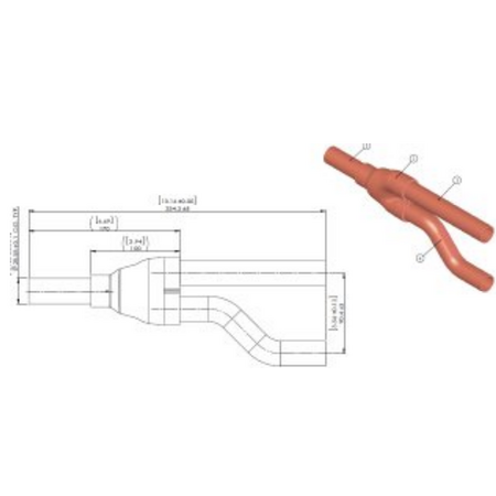 1 1/8 OD X 11/8 OD X 1 1/8 OD