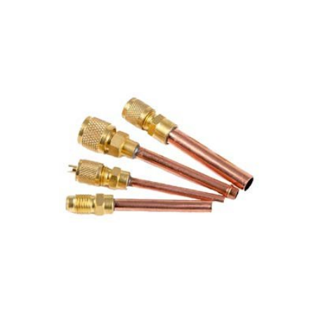 Schrader Union  - 1/4SCHR   X3/16  CU tailc/w Tool Cap &  Core