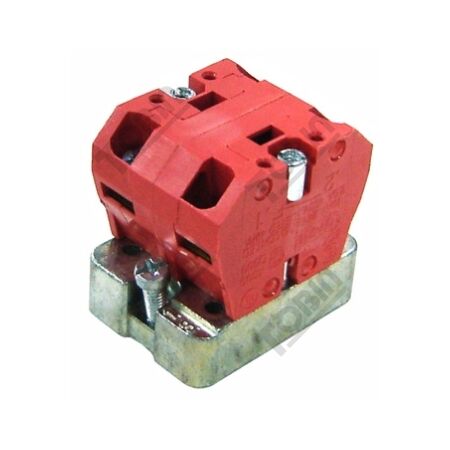 Contact Block 2 N/C with Support Base | Reliable Switching | Compatible with 22mm Control Devices | by Tobin