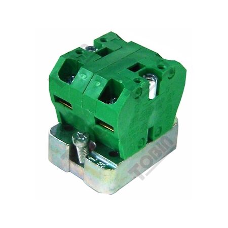 Contact Block 2 N/O with Support Base | Reliable Switching | Compatible with 22mm Control Devices | by Tobin