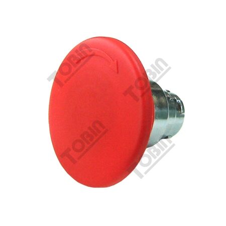 Mushroom Head Pushbutton Emergency Stop | 60mm Diameter | Robust Construction | Quick Activation | by Tobin