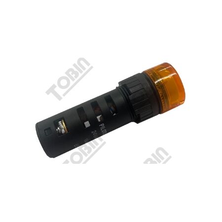 Pilot Light 16mm LED | 24VAC/DC Operation | Amber Color | Long-Lasting LED | by Tobin