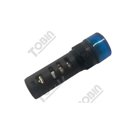 Pilot Light 16mm LED | 24VAC/DC Operation | Blue Indicator Light | by Tobin