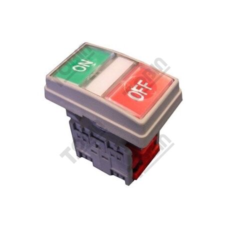 Pushbutton Twin Stop-Start 1N/O Contact | Durable Twin Design | Industrial Use | by Tobin