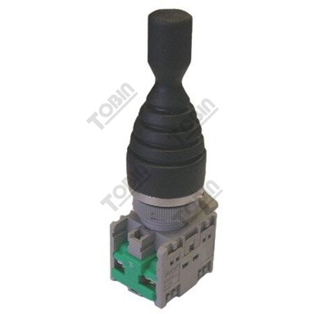 Joystick 2 Position Spring Return | 22mm Diameter | 2 Normally Open Contacts | by Tobin