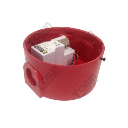 Siren 110/240VAC Plastic Base | IP65 Rated | Red Color | by Tobin