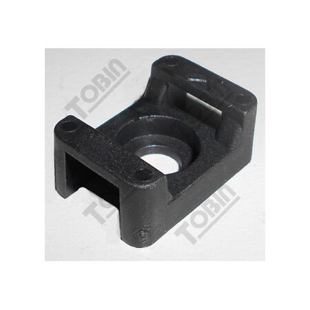 Cable Tie Base Black | Durable Plastic | Compact 23mm Length | Secure Fastening | by Tobin