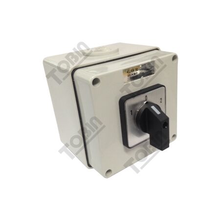 Changeover Switch 3 Pole 20A Enclosed | Reliable Power Source Switching | Enhanced Safety Design | by Tobin